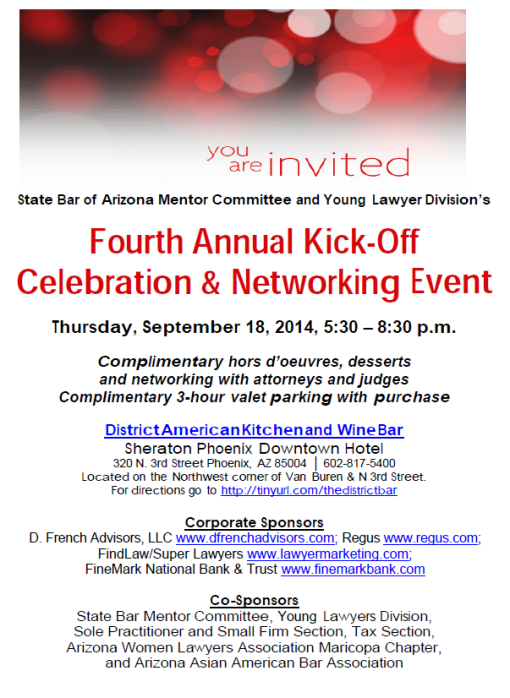State Bar Networking event 09-18-14